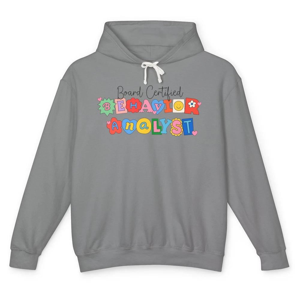 Board Certified Behavior Analyst BCBA Symbols ABA Therapist Unisex Lightweight Hoodie