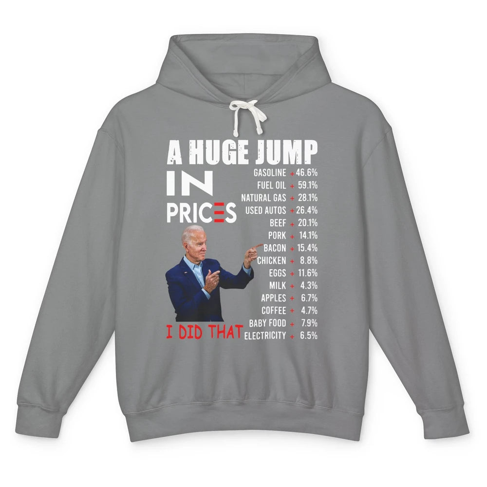 Funny Joe Biden US Crisis I Did That Anti Biden Liberals Unisex Lightweight Hoodie