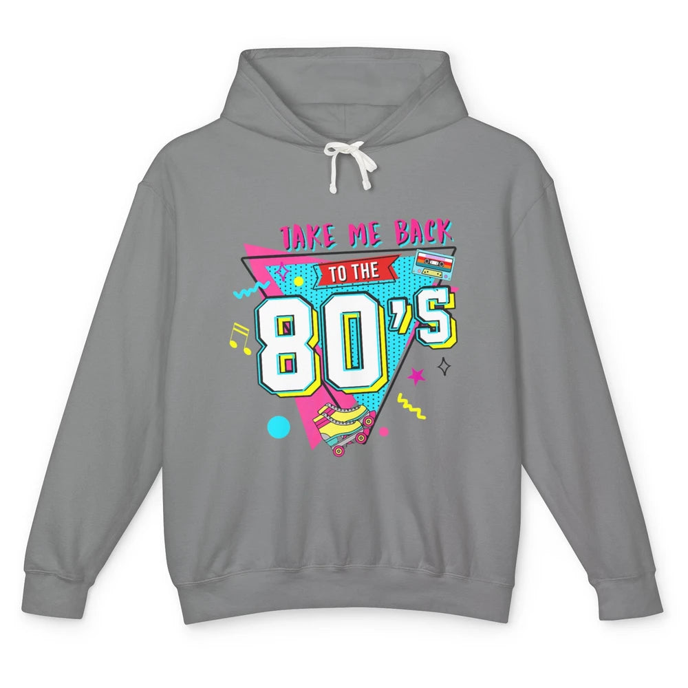 Take Me Back To The 80s Vintage 1980s Born Birthday Party Unisex Lightweight Hoodie