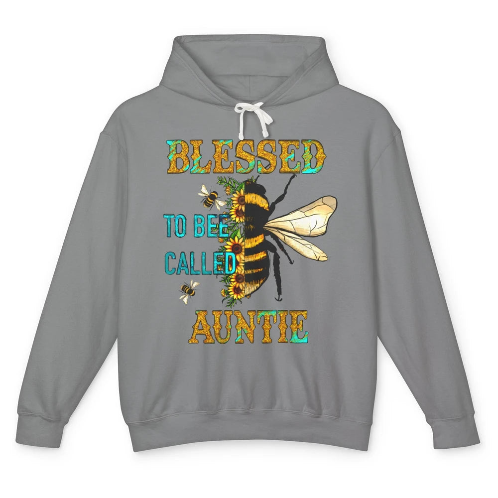 Blessed To Bee Called Auntie Pregnancy Nephew Niece Gift Unisex Lightweight Hoodie