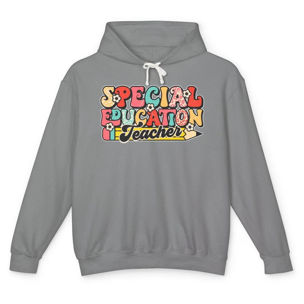 Sped Teacher Special Education Teacher Speech Therapy Retro Unisex Lightweight Hoodie