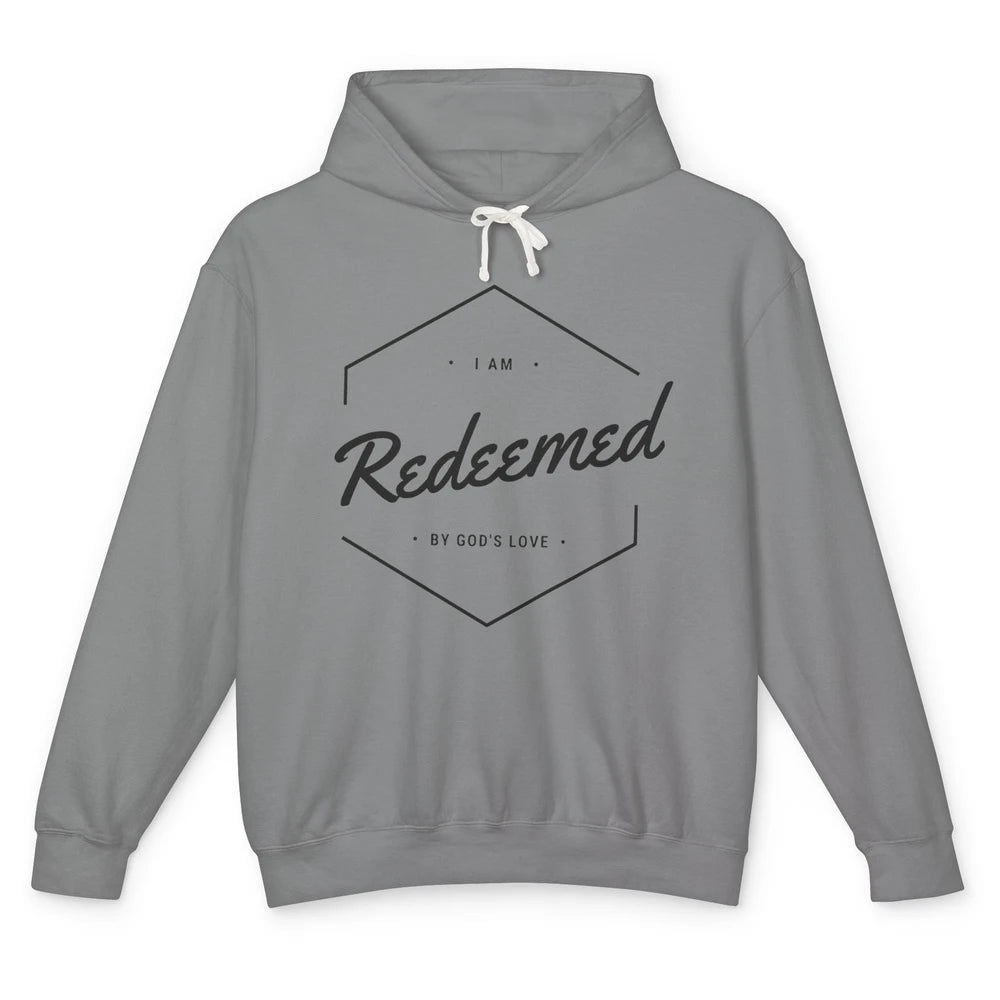 Redeemed By God's Love Butterfly Christian Religious Gift Unisex Lightweight Hoodie