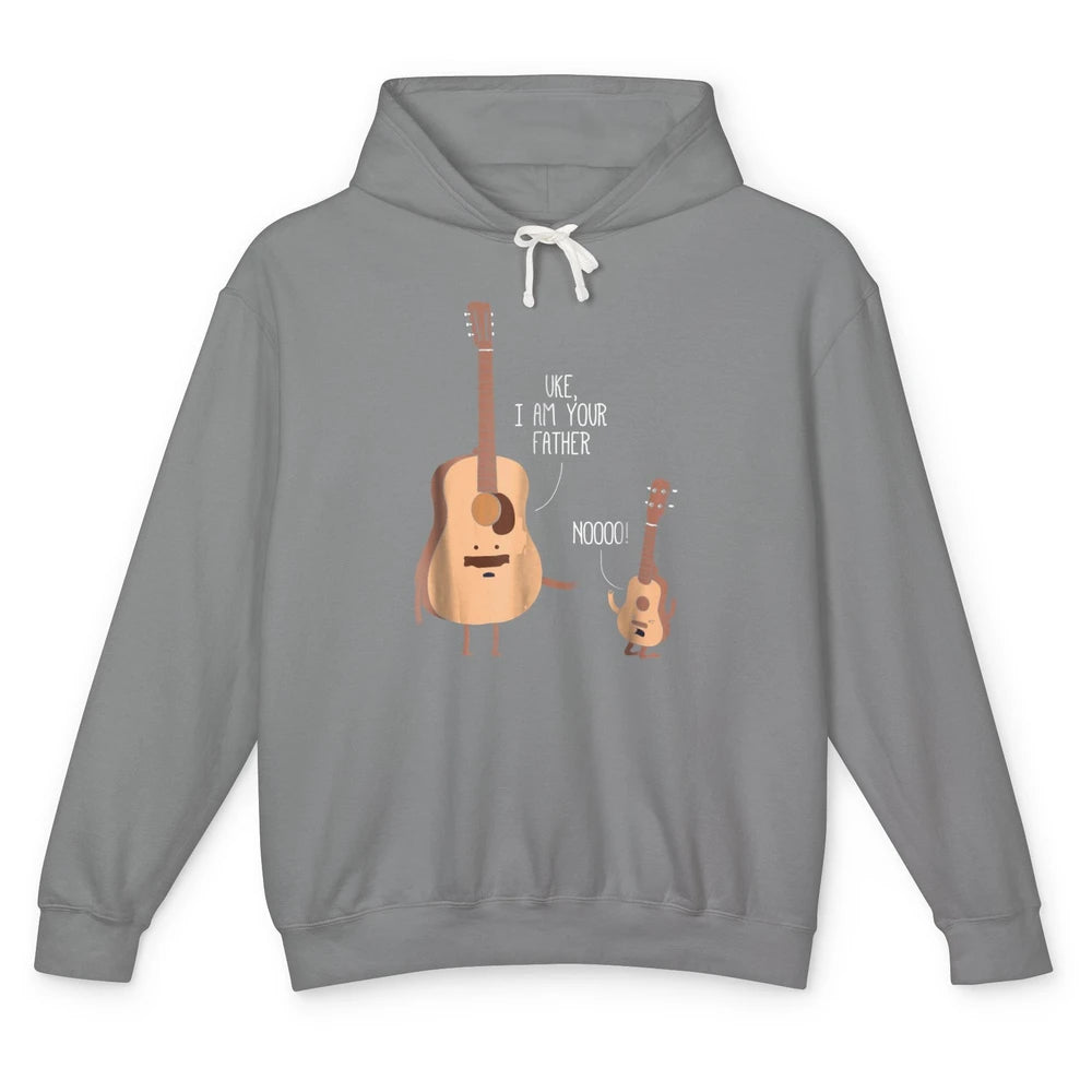 Funny Ukulele Im Your Father Guitar Guitarist Music Joke Pun Unisex Lightweight Hoodie