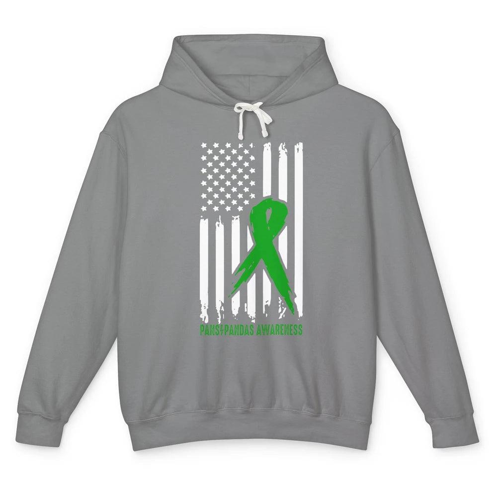 PANS/PANDAS Awareness Green Ribbon No One Fight Alone Unisex Lightweight Hoodie