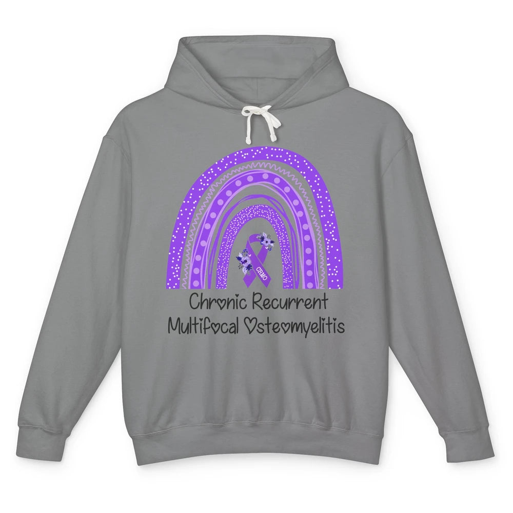 Chronic Recurrent Multifocal Osteomyelitis CRMO Rainbow Unisex Lightweight Hoodie