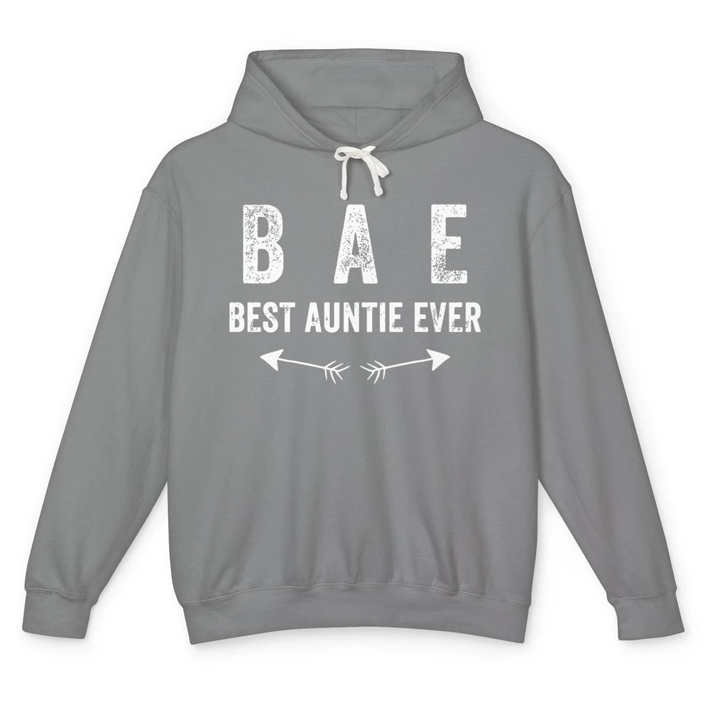 Retro Funny Best Auntie Ever BAE Sisters Aunts Gift Unisex Lightweight Hoodie