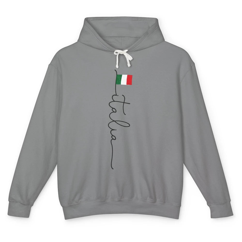 Italy Flag Italy Souvenir Gift Italian Rome Italy Lovers Unisex Lightweight Hoodie