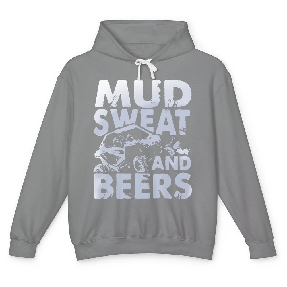 Retro UTV SXS Rider Mud Sweat And Beers ATV Offroad Riding Unisex Lightweight Hoodie