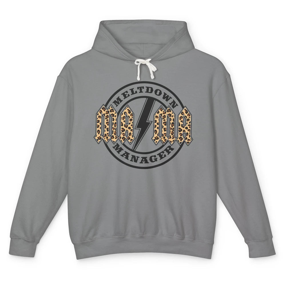 Leopard Mama Lightning Bolt Meltdown Manager Western Country Unisex Lightweight Hoodie