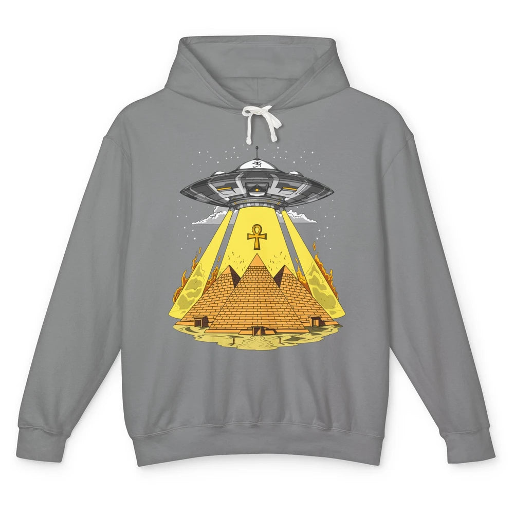 Ancient Egyptian Pyramids Alien Space Annunaki Conspiracy Unisex Lightweight Hoodie