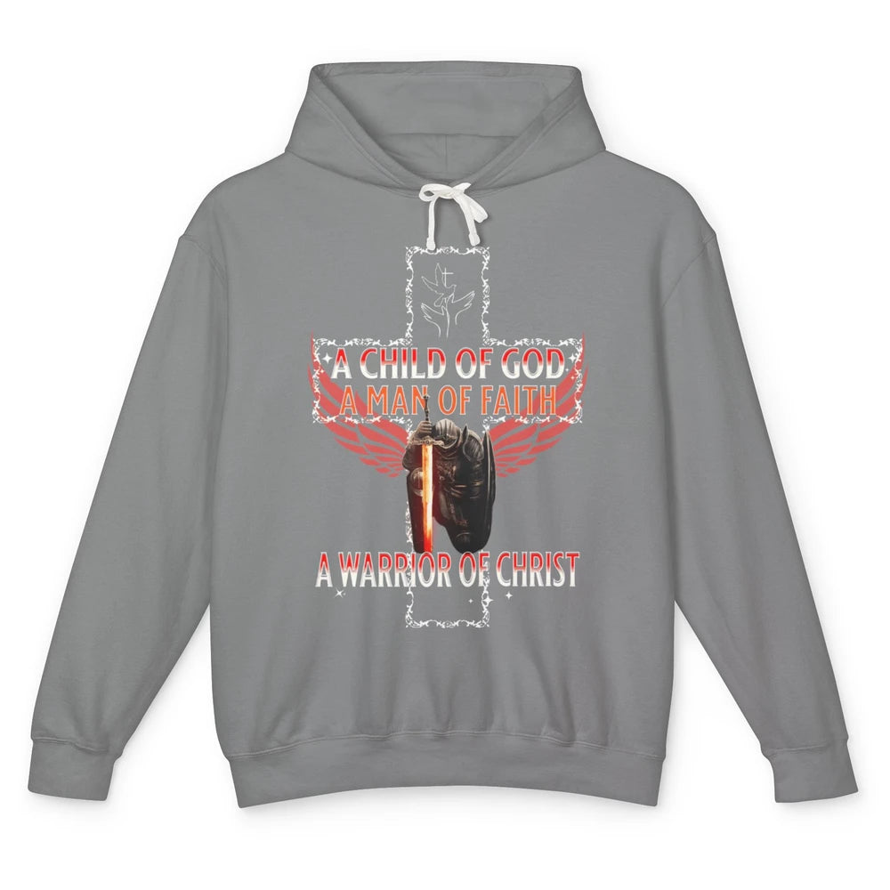 Knight Templar Kneel Before God Warrior Of Christ Jesus Son Unisex Lightweight Hoodie