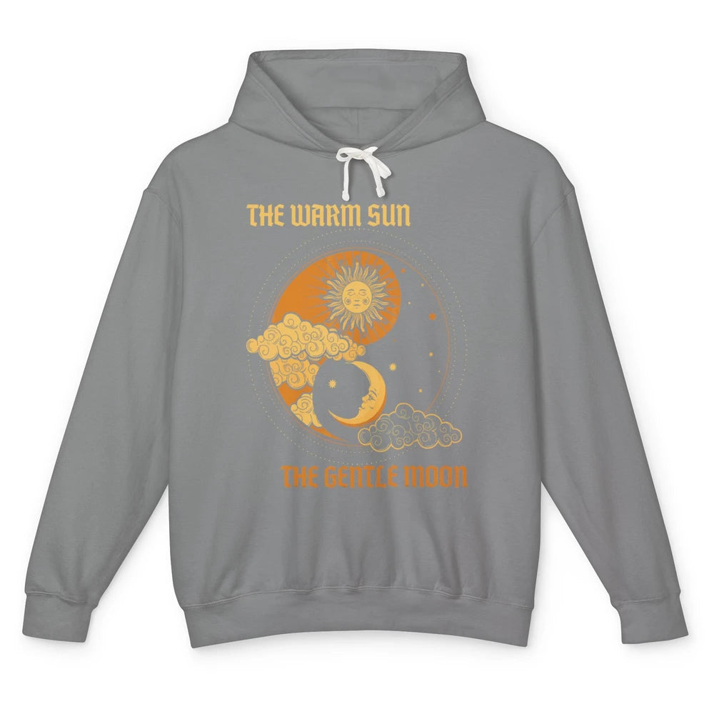 The Warm Sun The Gentle Moon Yin Yang Crescent Halloween Unisex Lightweight Hoodie