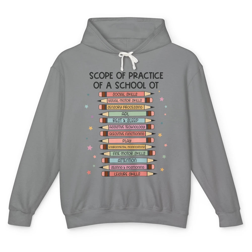 Scope Of Practice Of A School Occupational Therapy Teacher Unisex Lightweight Hoodie