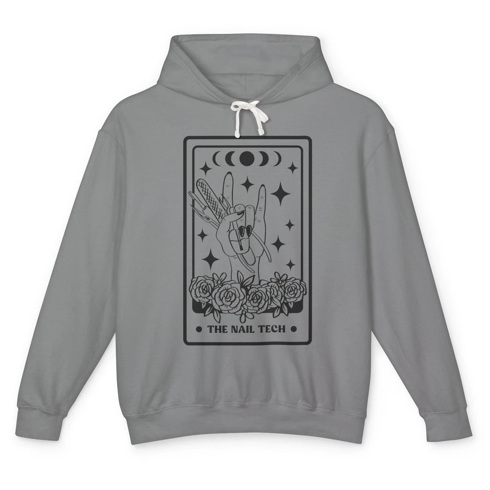 The Nail Tech Tarot Card Beautician Nail Boss Cosmetology Unisex Lightweight Hoodie