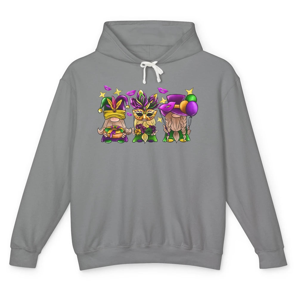 Mardi Gras Gnomes Fat Tuesday New Orleans Carnival Costume Unisex Lightweight Hoodie