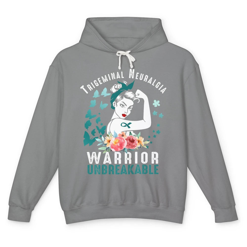 Trigeminal Neuralgia Warrior Unbreakable Strong Woman Unisex Lightweight Hoodie