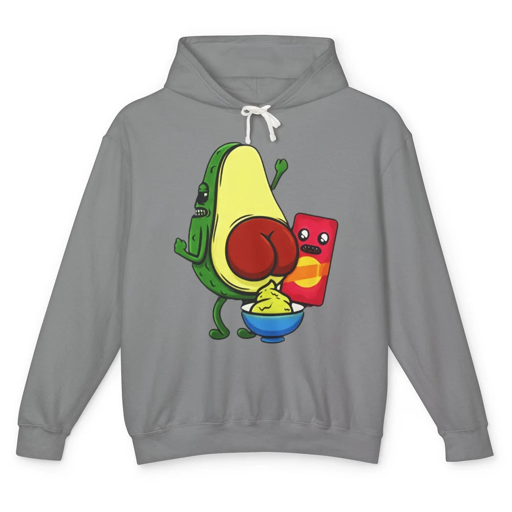 Funny Avocado Pun Wordplay Healthy Eating Habit Vegan Veggie Unisex Lightweight Hoodie