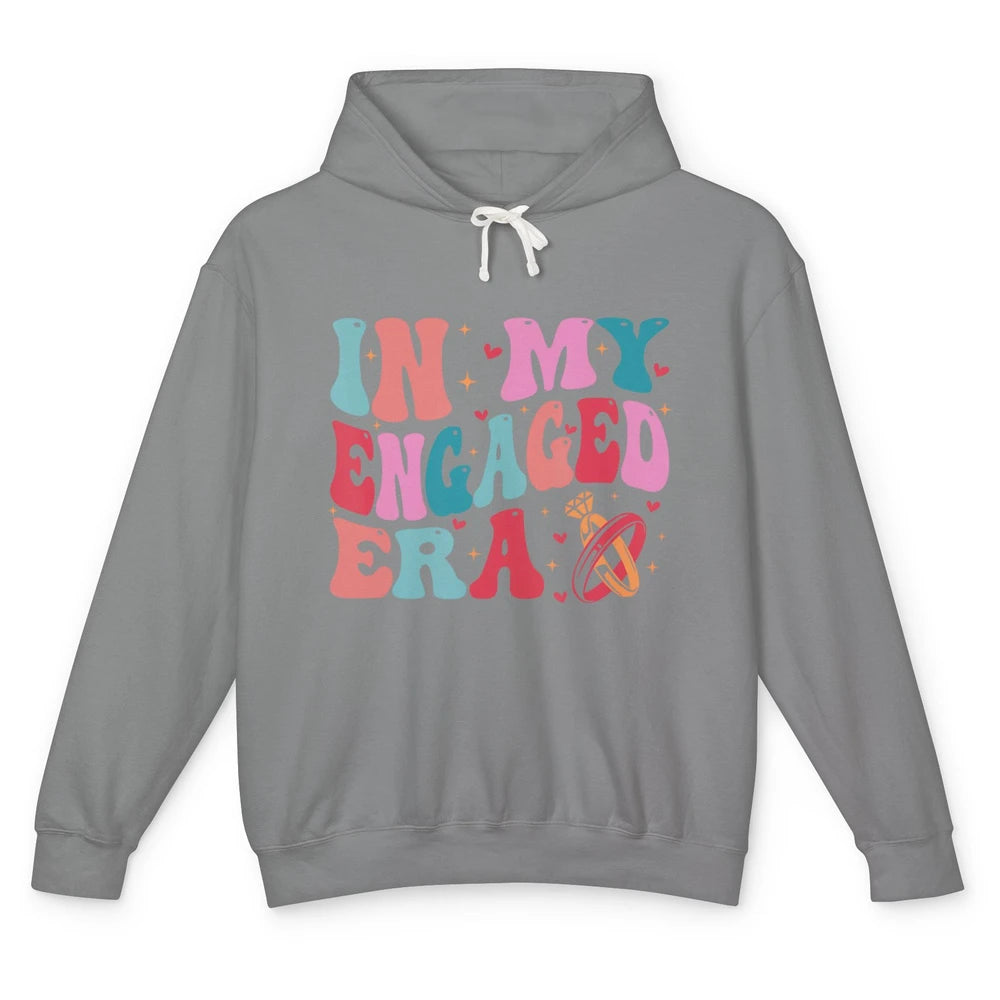 In My Engaged Era Boho Groovy Bridal Shower Party Wedding Unisex Lightweight Hoodie