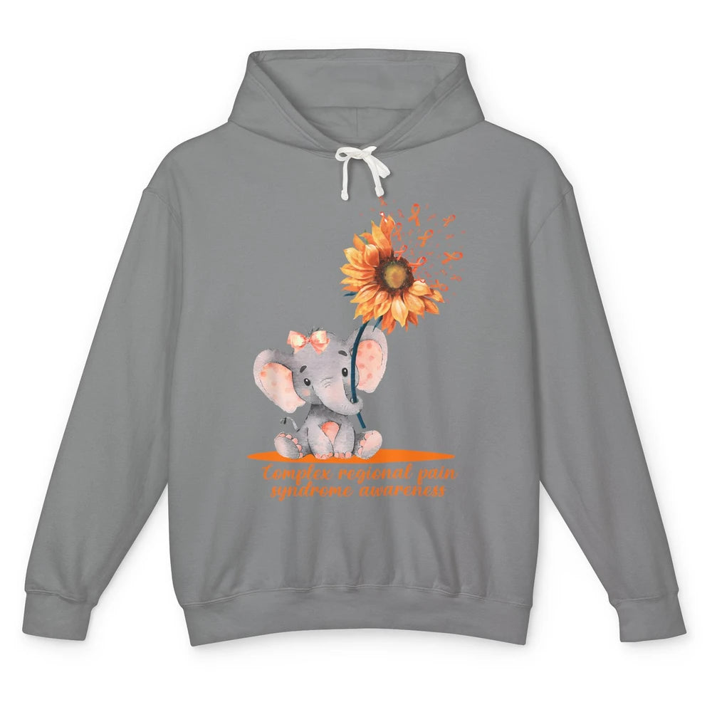 Complex Regional Pain Syndrome Sunflower Baby Elephant CRPS Unisex Lightweight Hoodie