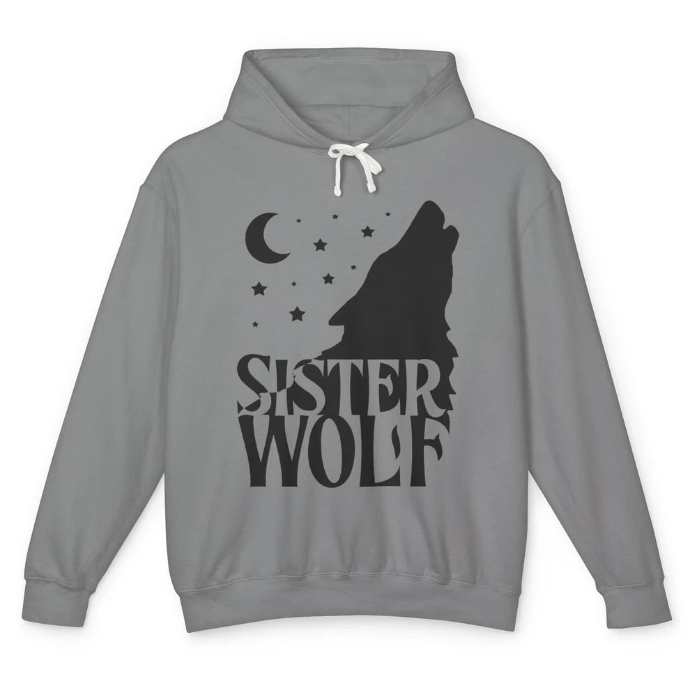 Sister Wolf Wolf Pack Wolf Family Matching Family Outfit Unisex Lightweight Hoodie