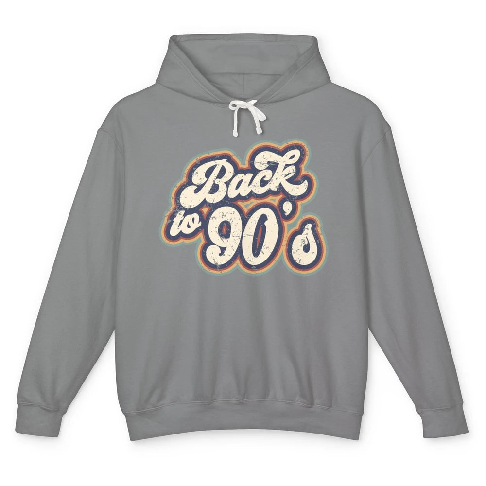 Vintage Made In The 90's Back To 90s Born Birthday Day Gift Unisex Lightweight Hoodie