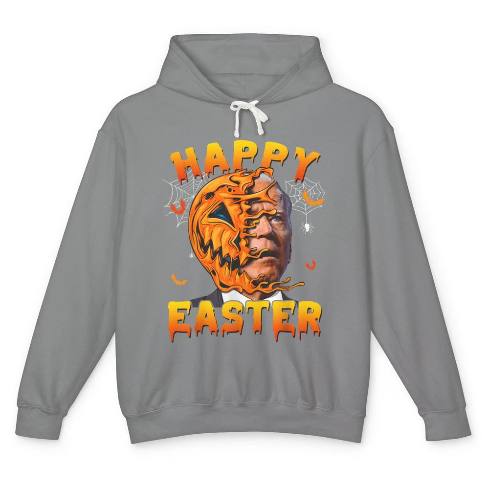 Funny Easter Anti Joe Biden Pumpkin Halloween Spooky Season Unisex Lightweight Hoodie