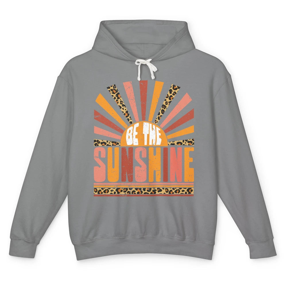 Be The Sunshine Retro Leopard Sun Vintage Summer Vacation Unisex Lightweight Hoodie