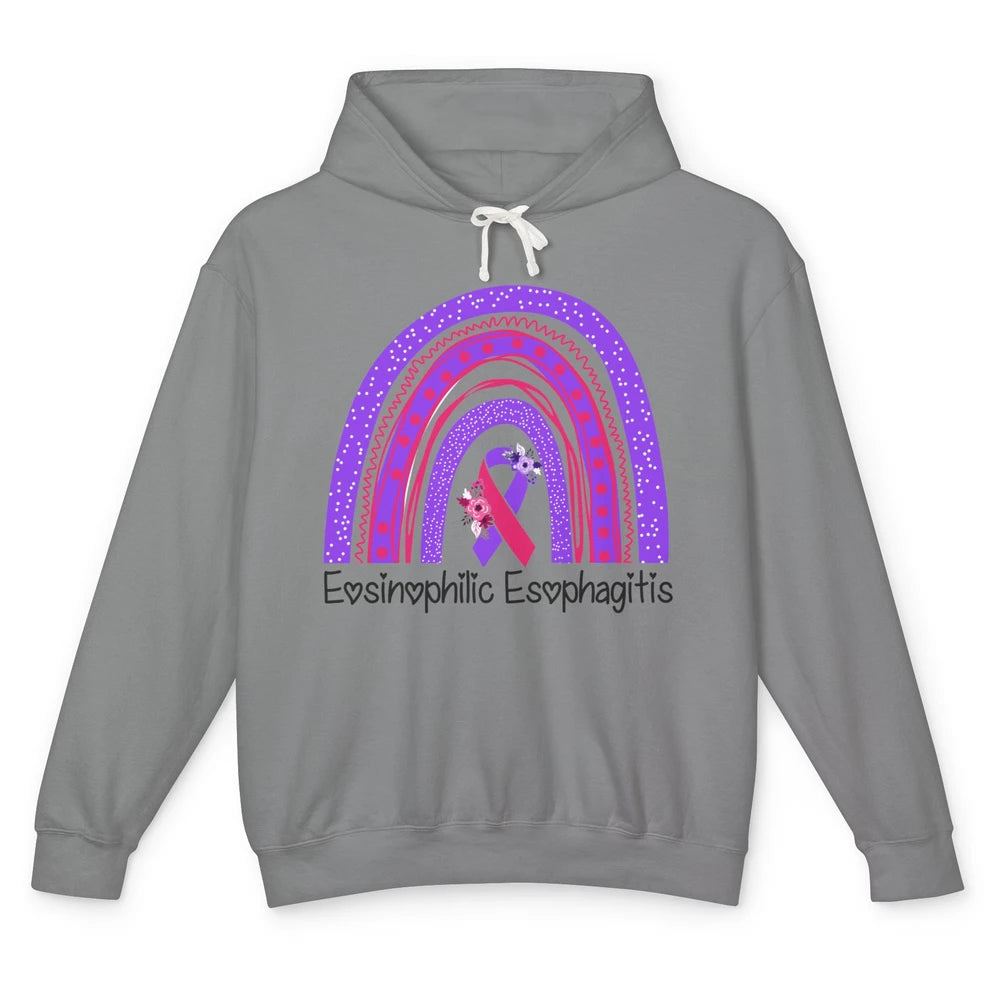 Eosinophilic Esophagitis Awareness Awareness EOE Rainbow Unisex Lightweight Hoodie