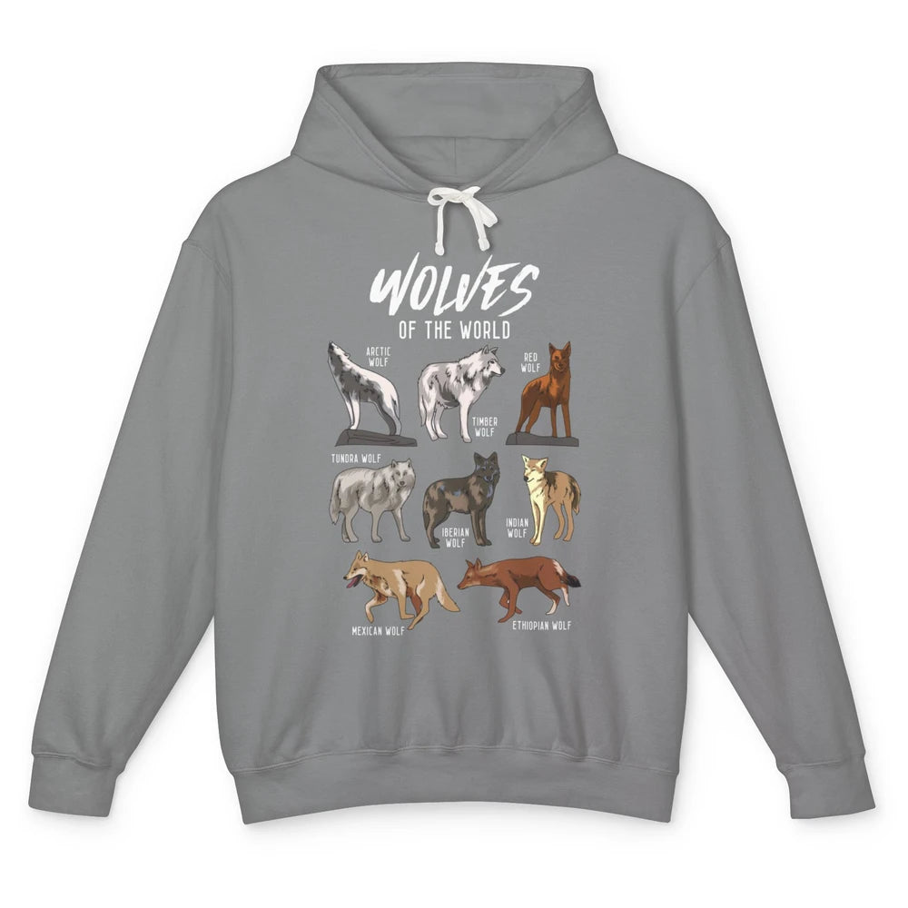 Wolves Of The World Wild Animal Moon Hunter Wolf Hunting Unisex Lightweight Hoodie