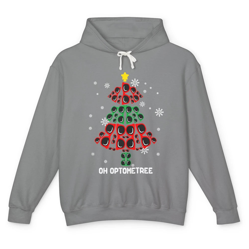 Glasses Christmas Tree Oh Optometree Optometry Optician Gift Unisex Lightweight Hoodie