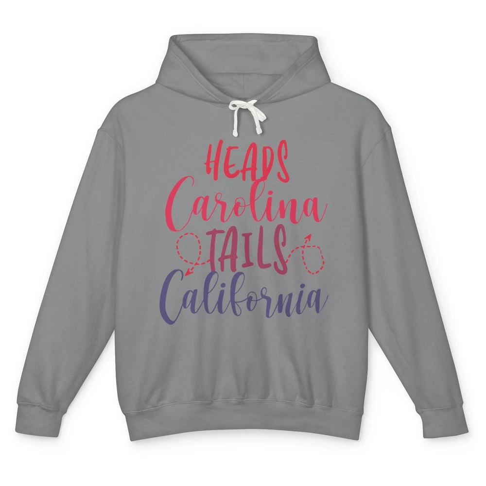 Heads Carolina Tail California Western Summer Beach Paradise Unisex Lightweight Hoodie