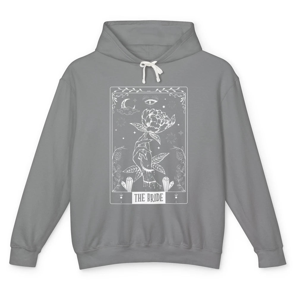 Goth The Bride Tarot Card Mystical Engaged Wedding Ring Mrs Unisex Lightweight Hoodie