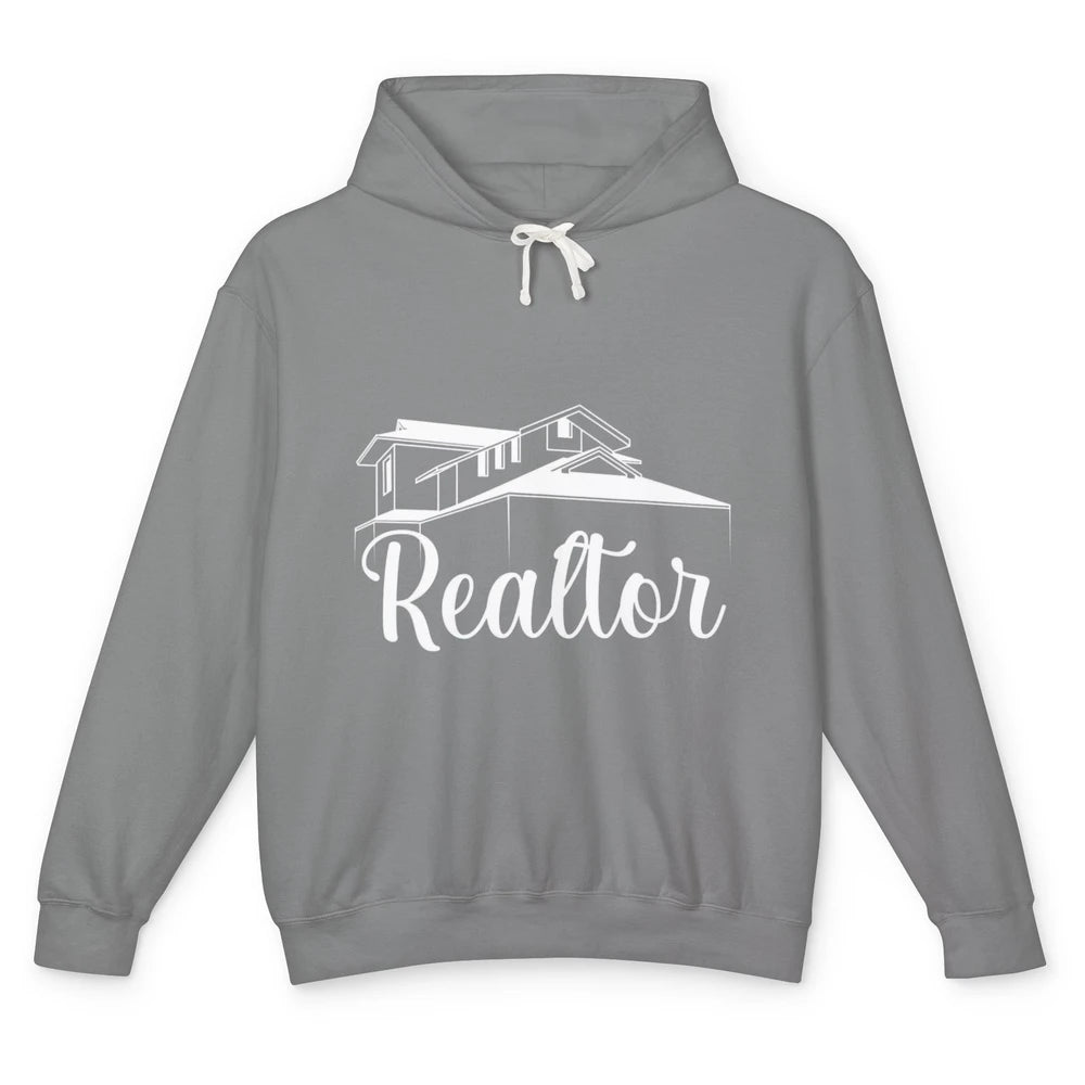 Real Estate Realtor Be There For You House Agent Close Deal Unisex Lightweight Hoodie