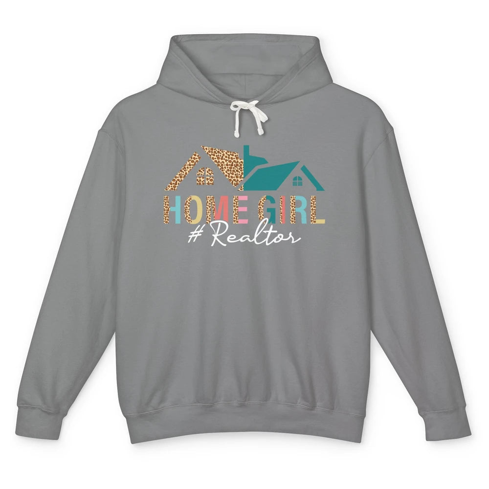 Home Life Leopard Realtor Life Real Estate Agent Close Deal Unisex Lightweight Hoodie