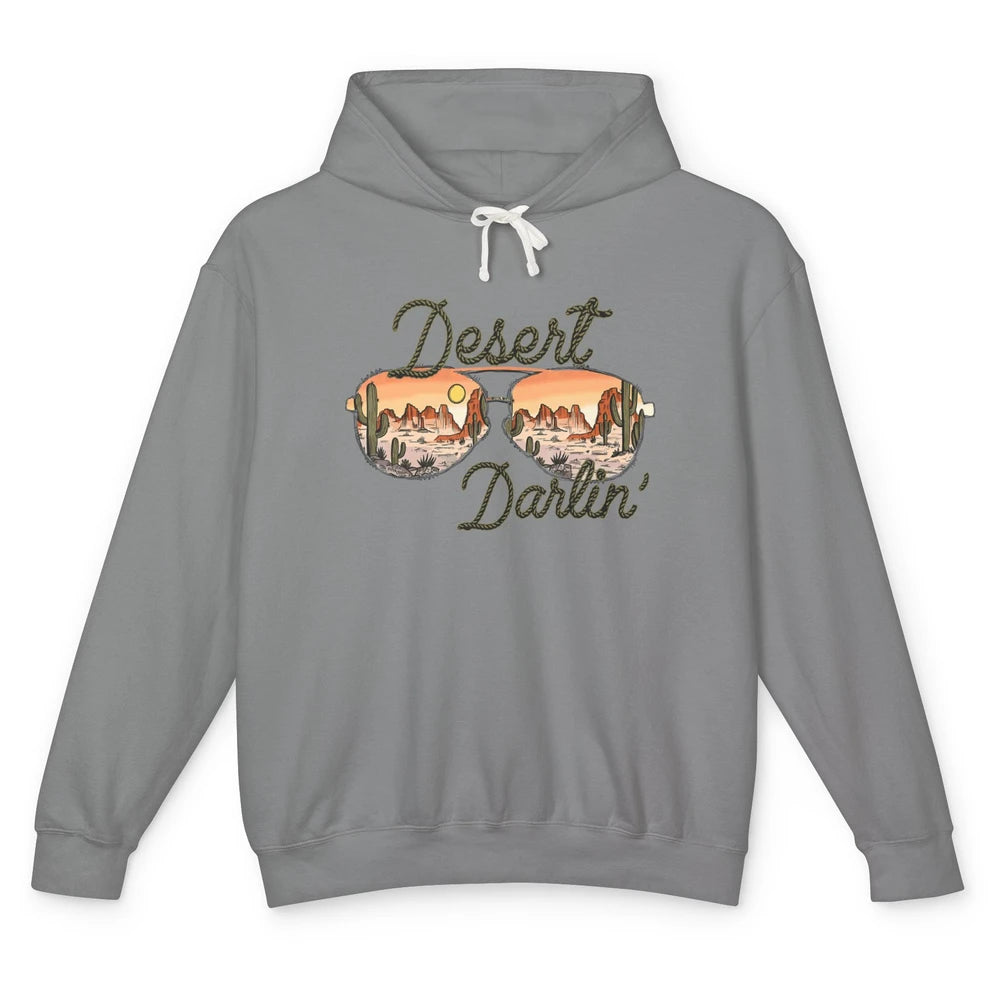 Desert Girl Sunglasses Desert Darlin' Cactus Western Cowgirl Unisex Lightweight Hoodie