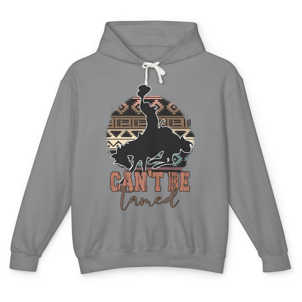 Can’t be Tamed Cowboy Saddle Horseback Western Country Unisex Lightweight Hoodie