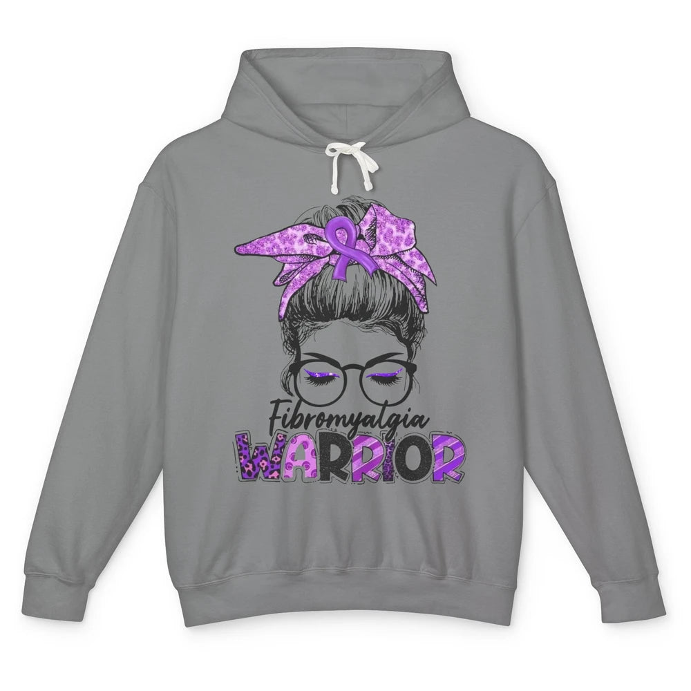 Fibromyalgia Warrior Strong Women Fibromyalgia Awareness Unisex Lightweight Hoodie