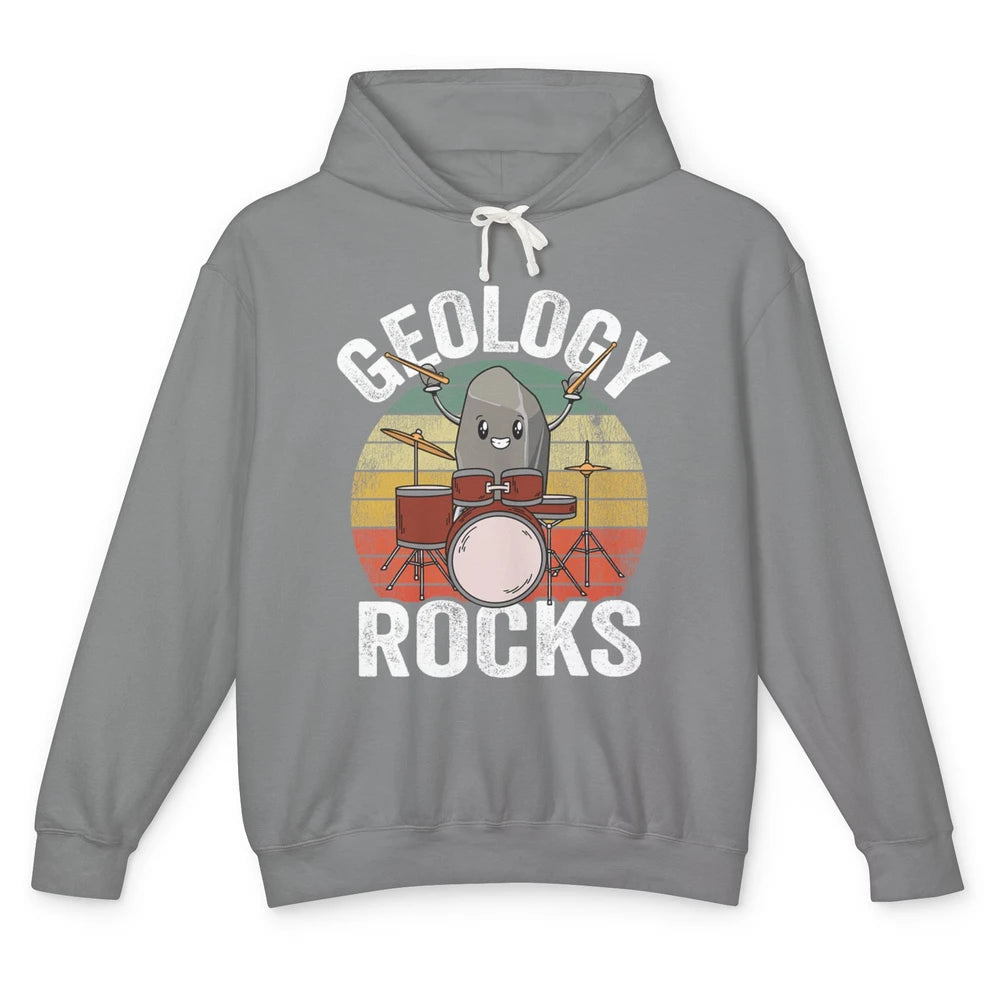 Funny Geology Rocks Mineral Rock Collector Science Geologist Unisex Lightweight Hoodie