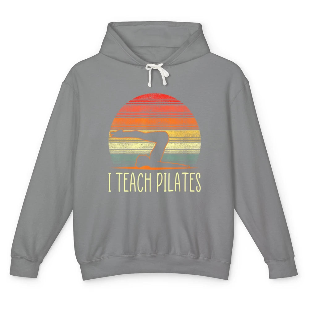 Retro Instructor Teacher Gym Teach Pilates Workout Fitness Unisex Lightweight Hoodie