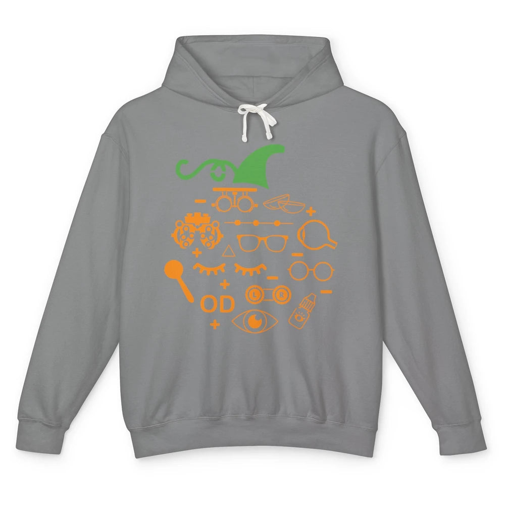 Optometry Glasses Pumpkin Halloween Optometrist Optician Unisex Lightweight Hoodie