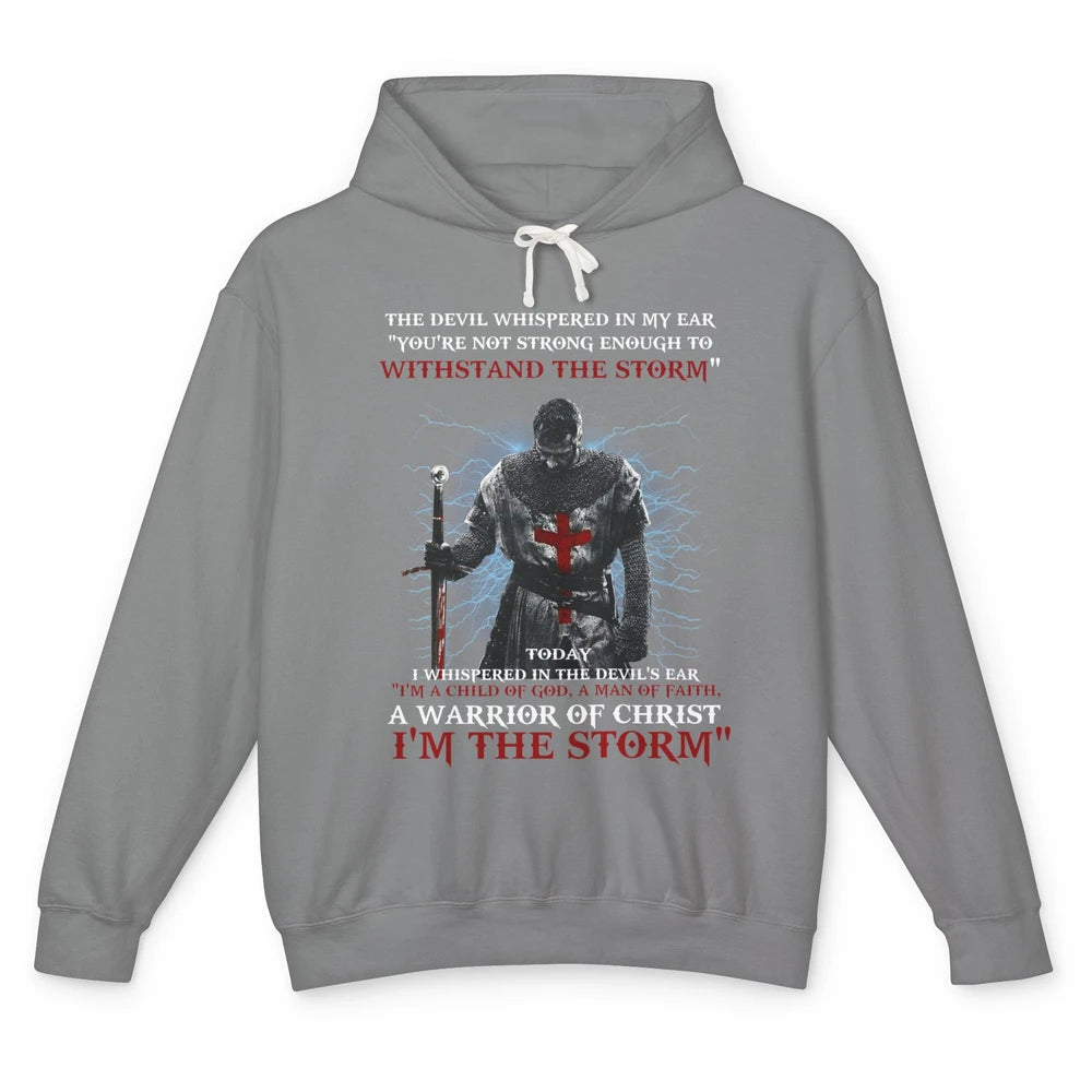 Jesus Cross Knight Templar Child Of God Man Of Faith Unisex Lightweight Hoodie