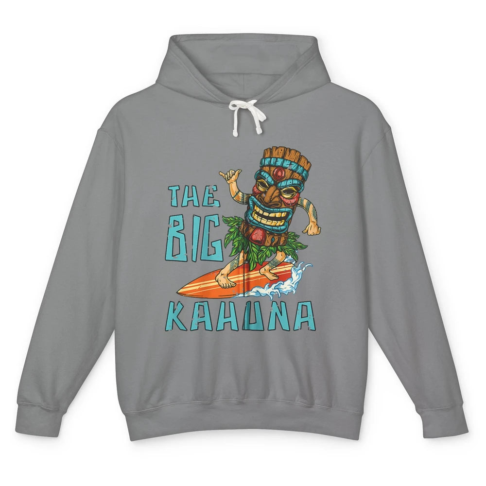 Tiki Big Kahuna Surfer Tropical Hawaii Aloha Paradise Beach Unisex Lightweight Hoodie