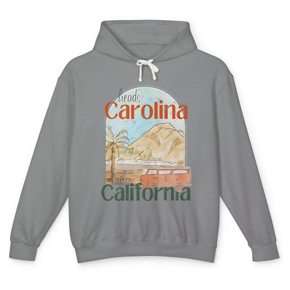 Retro Heads Carolina Tails California Western Country Summer Unisex Lightweight Hoodie