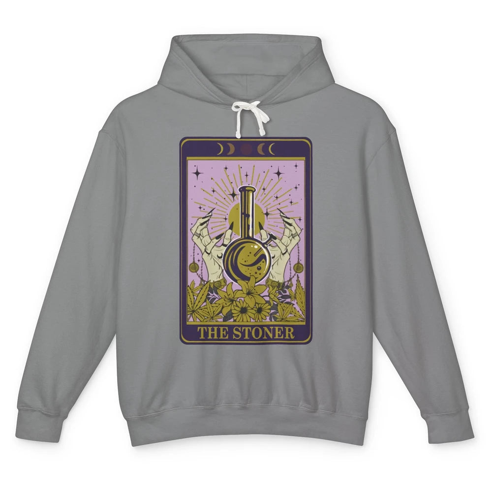 Vintage Witch The Stoner Tarot Card Weed Cannabis Marijuana Unisex Lightweight Hoodie