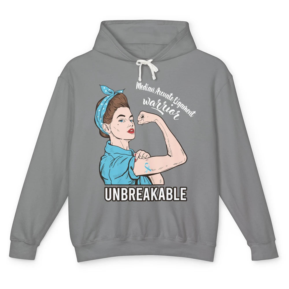 Median Arcuate Ligament Syndrome Strong Woman Unbreakable Unisex Lightweight Hoodie