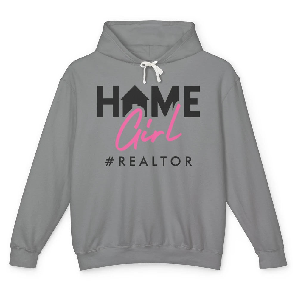 Realtor Life Home Girl Real Estate Agent Housing Investment Unisex Lightweight Hoodie