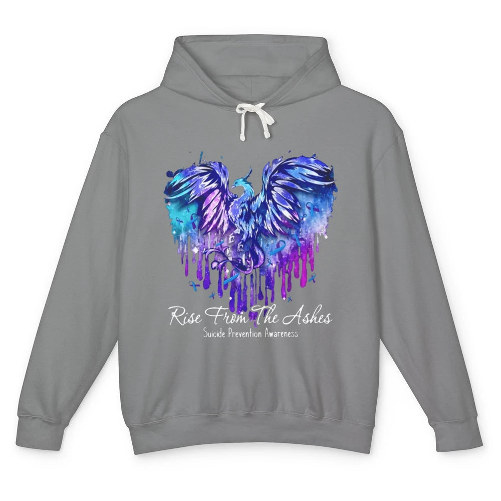 Phoenix Bird Warrior Love Suicide Prevention Awareness Month Unisex Lightweight Hoodie