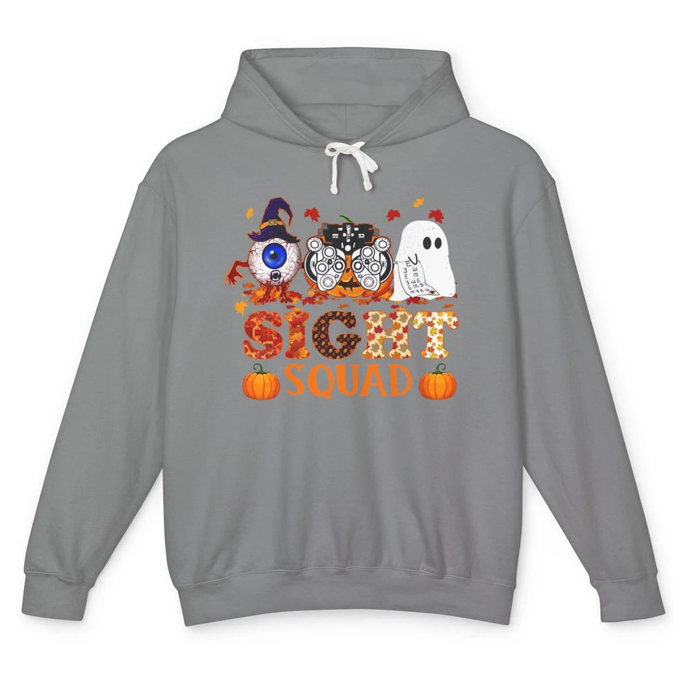 Optometrist Halloween Sight Squad Witch Pumpkin Optician Unisex Lightweight Hoodie