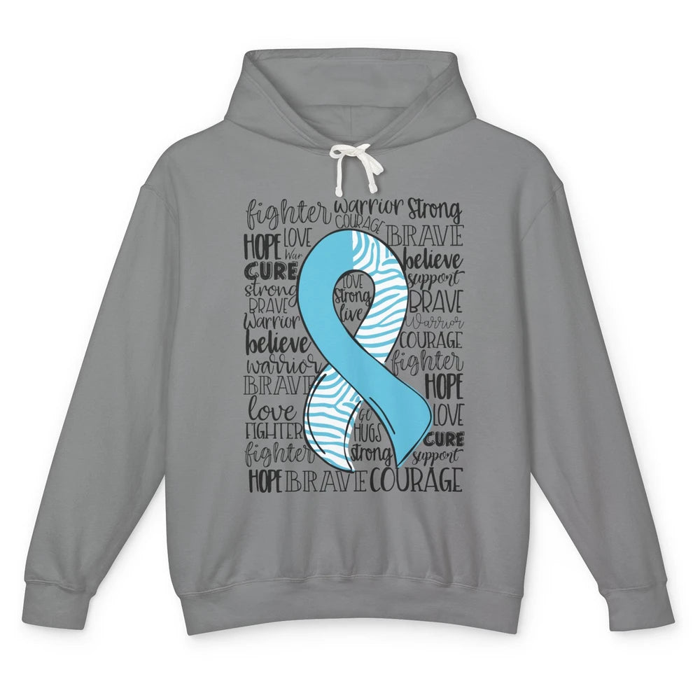 Median Arcuate Ligament Syndrome MALS Blue Ribbon Hope Love Unisex Lightweight Hoodie