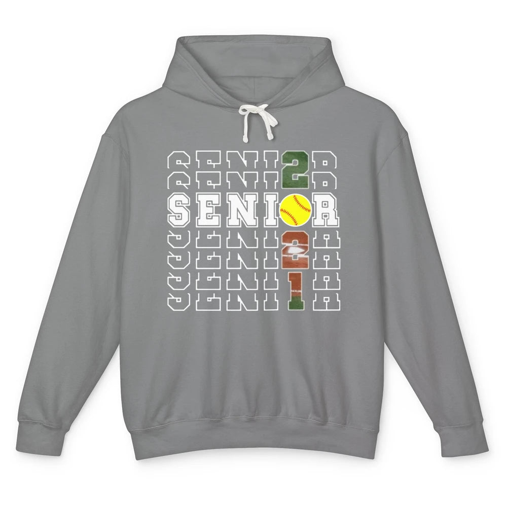 Graduation Class Senior 2021 Fast Pitch Softball Gifts Grad Unisex Lightweight Hoodie